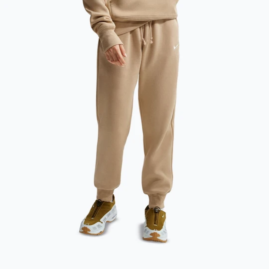 Zdjęcie produktu Spodnie damskie Nike Sportswear Phoenix Fleece Mid-Rise linen / sail Beżowy