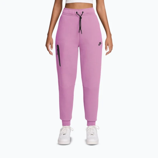 Zdjęcie produktu Spodnie damskie Nike Sportswear Tech Fleece Mid-Rise light magenta/black Różowy
