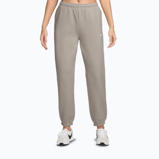 Zdjęcie produktu Spodnie damskie Nike Studio Fleece cream li / sail Szary