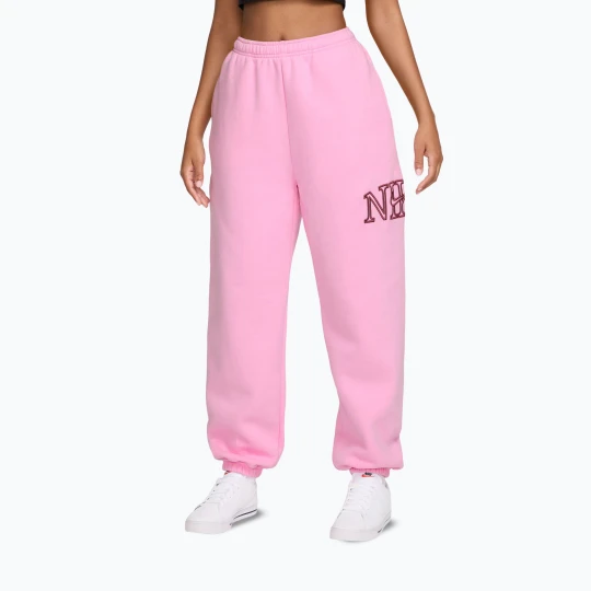 Zdjęcie produktu Spodnie damskie Nike Studio Fleece pink rise/pink smoke