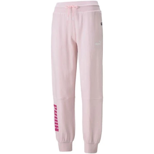 Zdjęcie produktu Spodnie dresowe damskie Power Colorblock Pants TR Puma Różowy