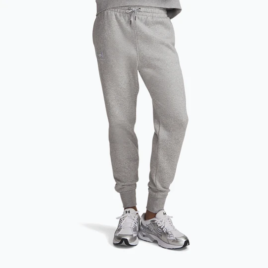 Zdjęcie produktu Spodnie damskie Under Armour Icon Fleece Jogger mod gray llght heather/white Szary