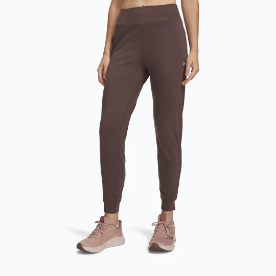 Zdjęcie produktu Spodnie damskie Under Armour Motion Jogger peppercorn/white Brązowy