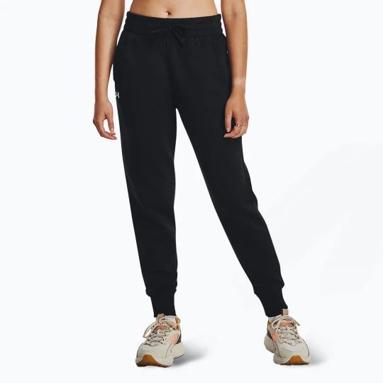 Zdjęcie produktu Spodnie damskie Under Armour Rival Fleece dark black / white