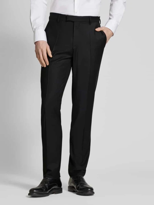 Zdjęcie produktu Spodnie do garnituru o kroju regular fit w kant model ‘Ryan’ Pierre Cardin Czarny