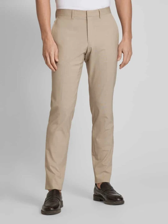 Zdjęcie produktu Spodnie do garnituru o kroju slim fit z dodatkiem wiskozy s.Oliver Beżowy