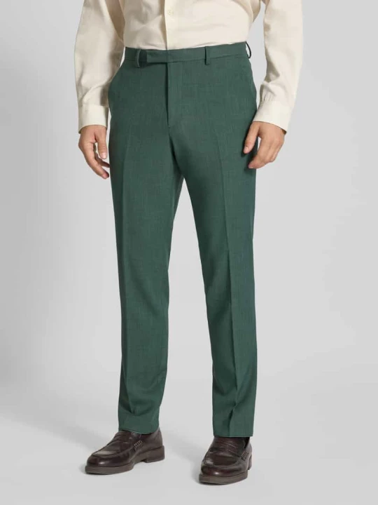 Zdjęcie produktu Spodnie do garnituru o kroju slim fit w kant MCNEAL Zielony