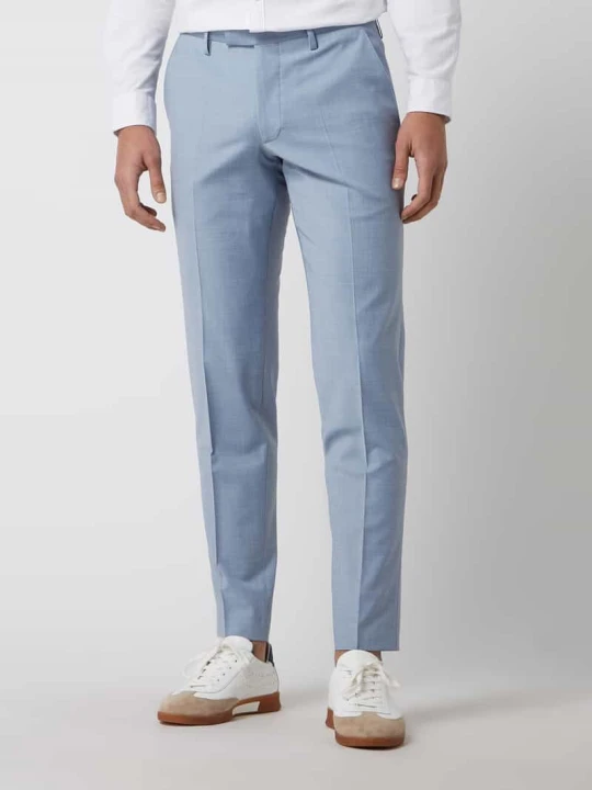 Zdjęcie produktu Spodnie do garnituru o kroju slim fit w kant model ‘Monopoli’ CINQUE Jasnoniebieski