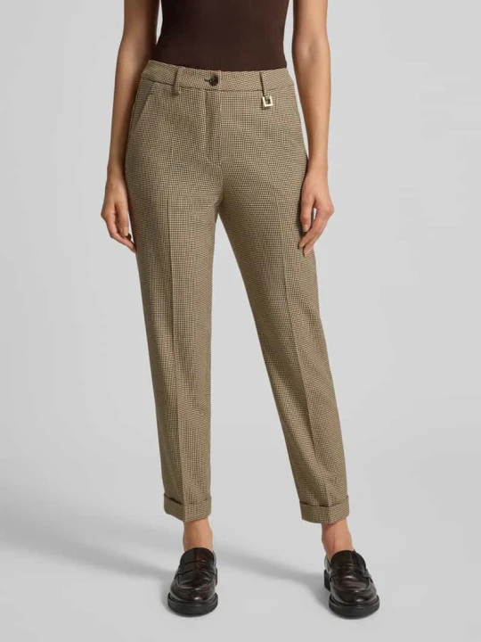 Zdjęcie produktu Spodnie do garnituru o kroju slim fit w kant model ‘PANTHEA’ JOOP! Średniobrązowy