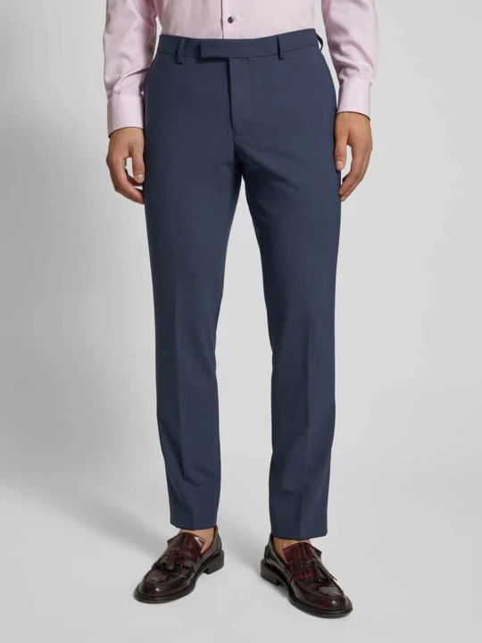 Zdjęcie produktu Spodnie do garnituru o kroju slim fit w kant model ‘Ryan’ Pierre Cardin Granatowy