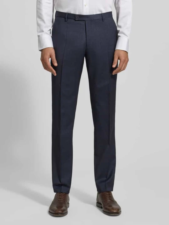 Zdjęcie produktu Spodnie do garnituru o kroju slim fit z dodatkiem streczu CG - Club of Gents Granatowy