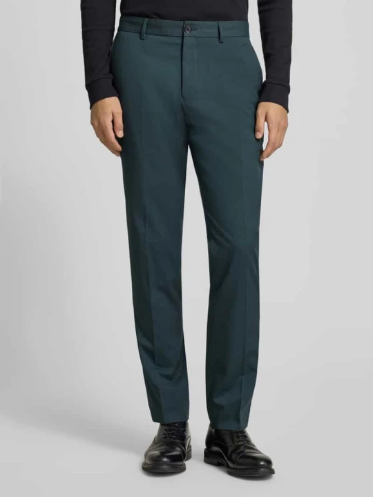 Zdjęcie produktu Spodnie do garnituru o kroju slim fit z dodatkiem wiskozy s.Oliver Ciemnozielony