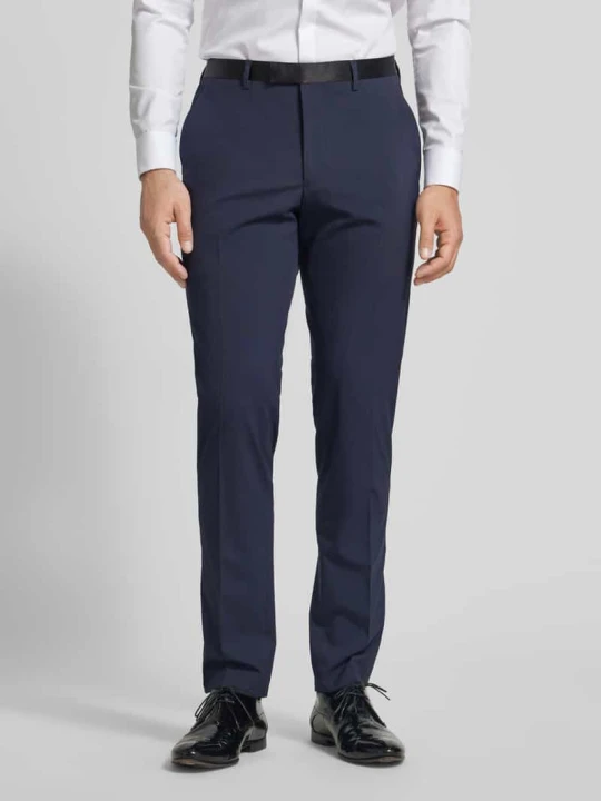 Zdjęcie produktu Spodnie do garnituru o kroju slim fit z kieszeniami z tyłu MCNEAL Granatowy