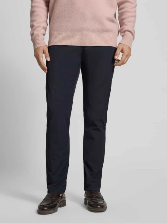 Zdjęcie produktu Spodnie do garnituru o kroju slim fit z kieszeniami z tyłu model ‘Pantaloni’ Armani Exchange Granatowy