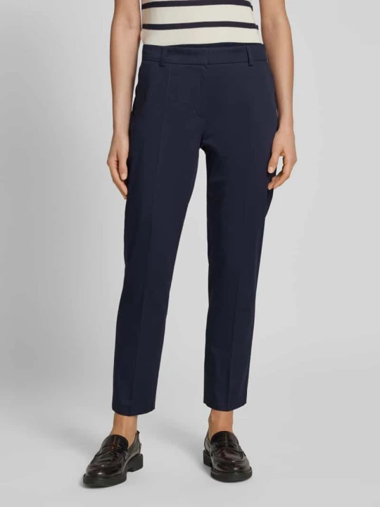 Zdjęcie produktu Spodnie do garnituru o kroju slim fit z mieszanki bawełny Christian Berg Granatowy