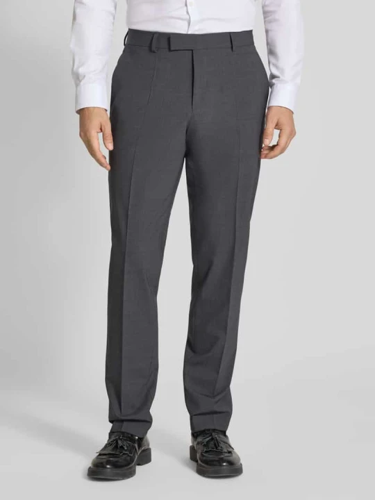Zdjęcie produktu Spodnie do garnituru o kroju slim fit z mieszanki żywej wełny model ‘H-GIO-MM-C-NF’ Boss Antracytowy