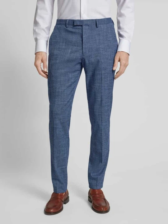 Zdjęcie produktu Spodnie do garnituru o kroju slim fit z tkanym wzorem model ‘Steve’ MCNEAL Ciemnoniebieski