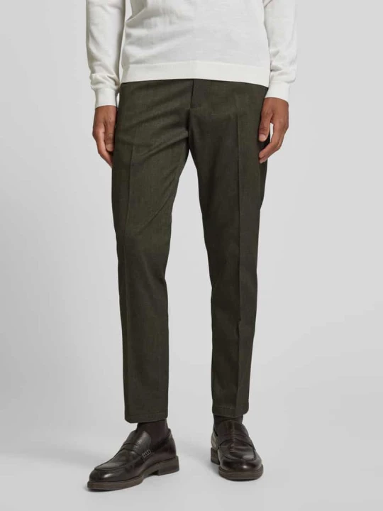 Zdjęcie produktu Spodnie do garnituru o kroju slim fit z wpuszczanymi kieszeniami model ‘Ajend’ Drykorn Średniobrązowy