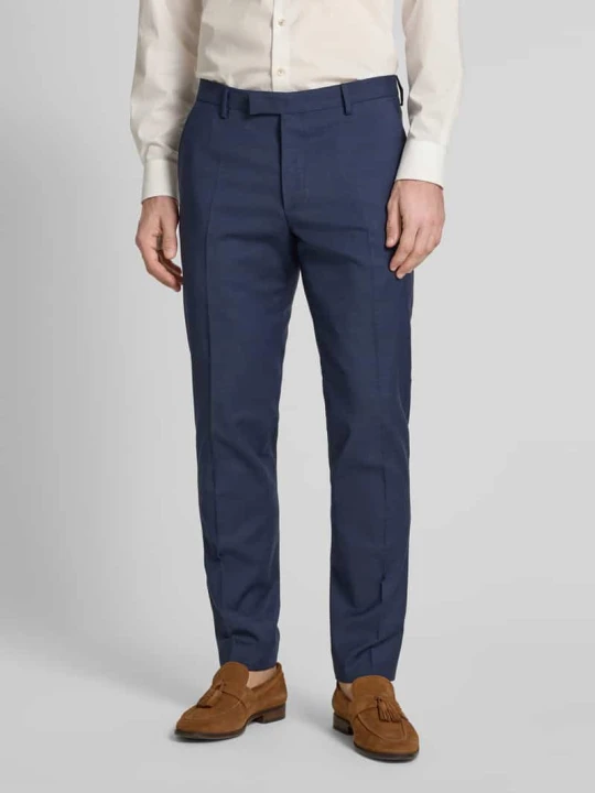 Zdjęcie produktu Spodnie garniturowe o kroju slim fit z dodatkiem wełny model „Blayr” JOOP! Granatowy