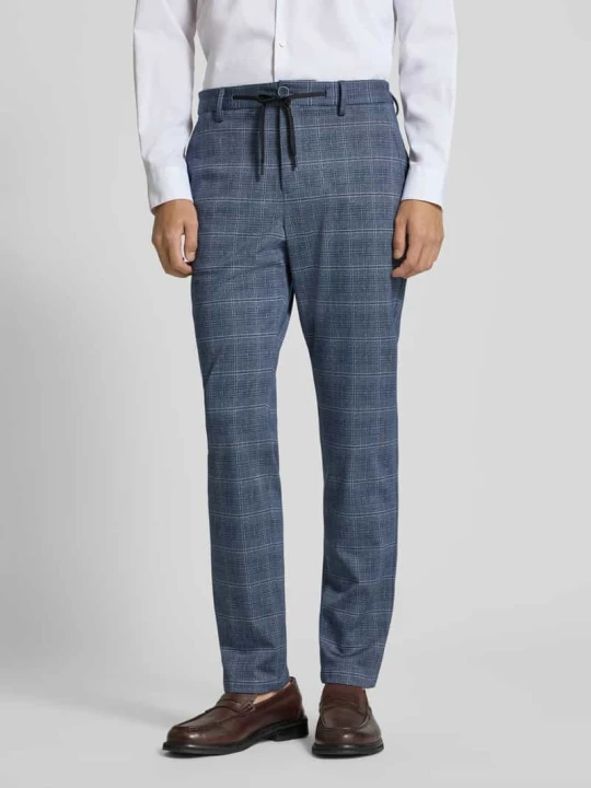 Zdjęcie produktu Spodnie do garnituru o kroju slim fit ze szlufkami na pasek s.Oliver Ciemnoniebieski