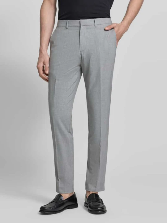 Zdjęcie produktu Spodnie do garnituru o kroju slim fit ze wzorem w pepitkę model ‘s.O ULTIMATE’ s.Oliver Jasnoszary