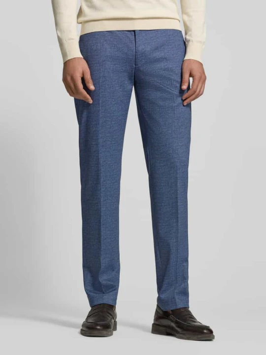 Zdjęcie produktu Spodnie garniturowe o kroju regular fit z dodatkiem wiskozy Model 'Rick' Pierre Cardin Niebieski