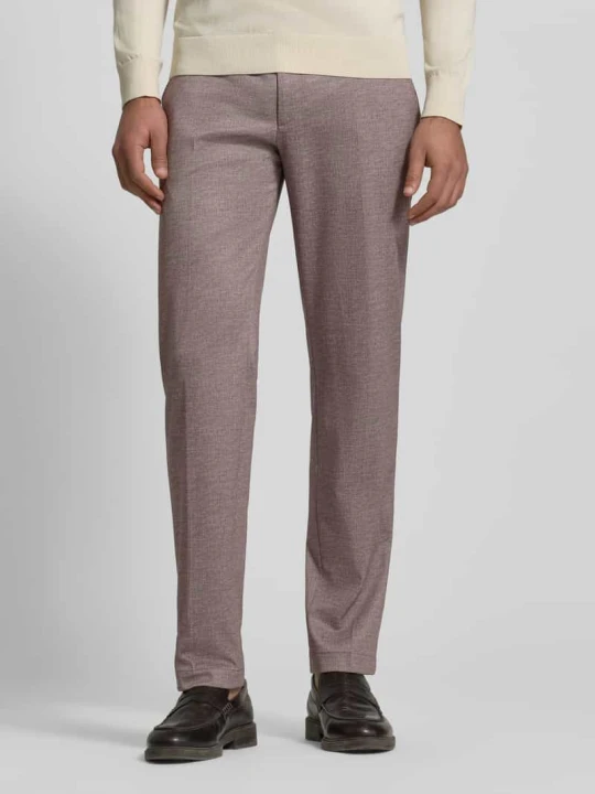 Zdjęcie produktu Spodnie garniturowe o kroju regular fit z dodatkiem wiskozy Model 'Rick' Pierre Cardin Średniobrązowy