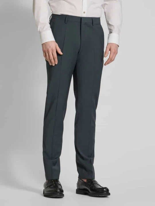 Zdjęcie produktu Spodnie do garnituru o kroju stretch fit w kant Roy Robson Ciemnozielony