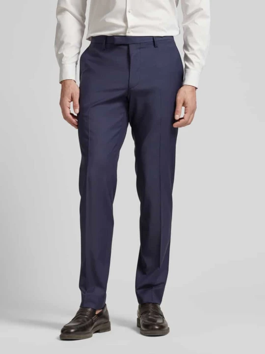 Zdjęcie produktu Spodnie do garnituru o kroju super slim fit z dodatkiem żywej wełny model ‘Cicastello’ ‘CIPOWERSTRETCH’ CINQUE Granatowy