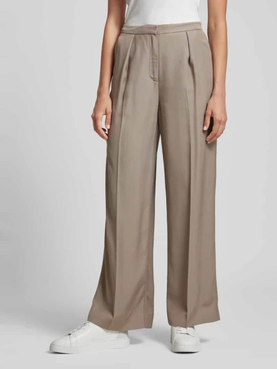 Zdjęcie produktu Spodnie do garnituru w kant Calvin Klein Piaskowy
