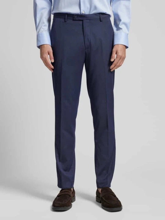 Zdjęcie produktu Super spodnie garniturowe o kroju super slim fit z kantami MCNEAL Granatowy