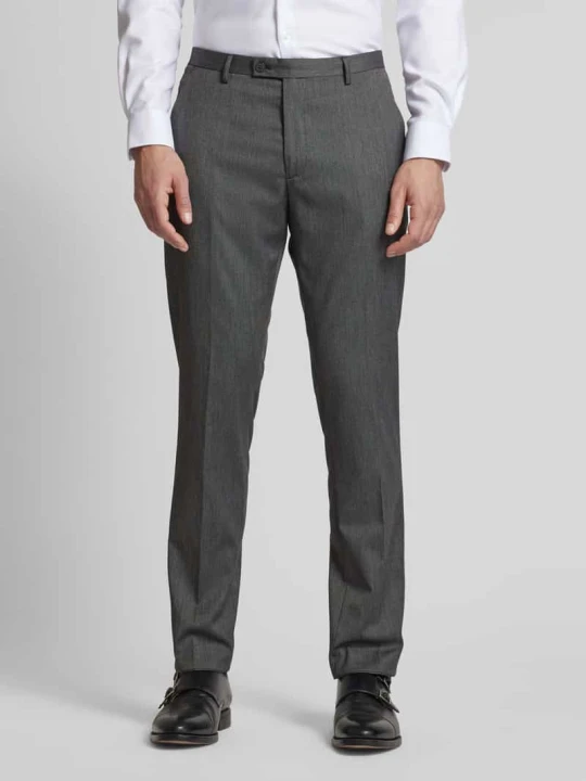 Zdjęcie produktu Super spodnie garniturowe o kroju super slim fit z kantami MCNEAL Antracytowy