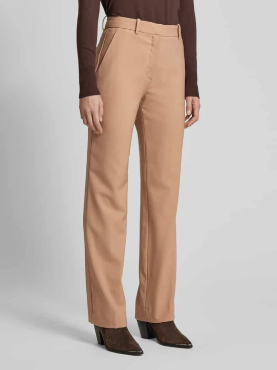 Zdjęcie produktu Spodnie do garnituru z prostą nogawką i kieszeniami z tyłu Calvin Klein Beżowy