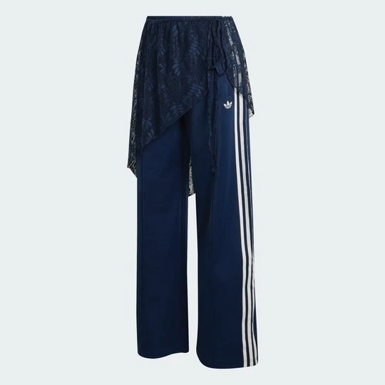 Zdjęcie produktu Spodnie dresowe 2W1 Firebird Loose z koronkową spódnicą Adidas Collegiate Navy