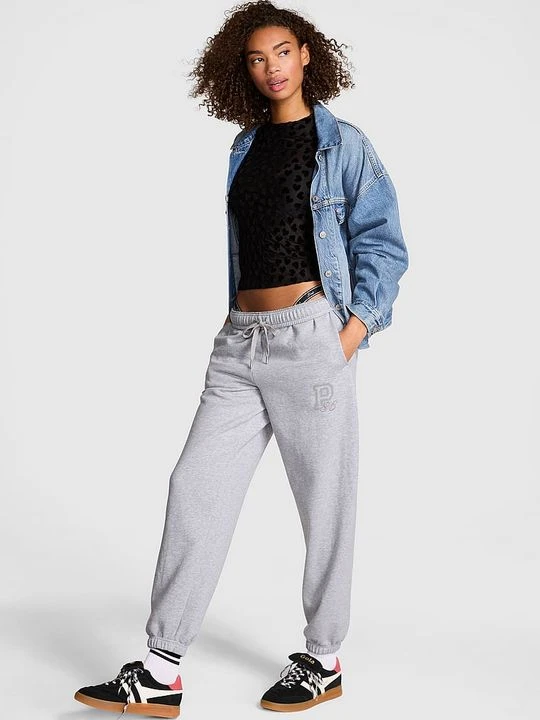 Zdjęcie produktu Spodnie dresowe Campus Fleece Victoria's Secret Szary