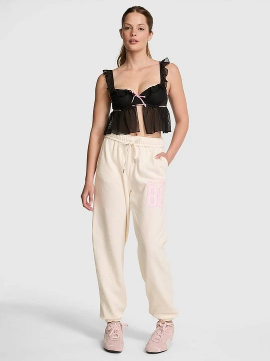 Zdjęcie produktu PINK Spodnie dresowe Campus Fleece Victoria's Secret Szary