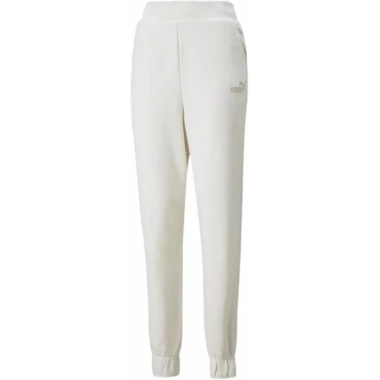 Zdjęcie produktu Spodnie dresowe damskie Ess+ Embroidery High-Waist Puma Biały