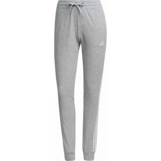 Zdjęcie produktu Spodnie dresowe damskie Essentials Single Jersey 3-Stripes Adidas Szary