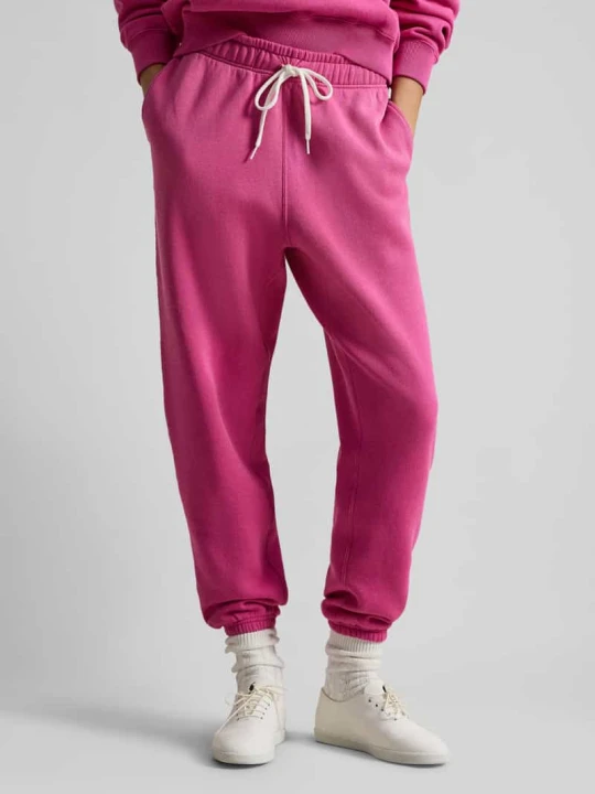 Zdjęcie produktu Spodnie dresowe o kroju comfort fit z czystej bawełny Polo Ralph Lauren Mocnoróżowy