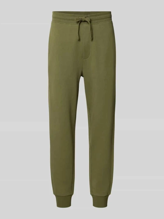 Zdjęcie produktu Spodnie dresowe o kroju regular fit z czystej bawełny model 'Dayote232' Hugo Khaki