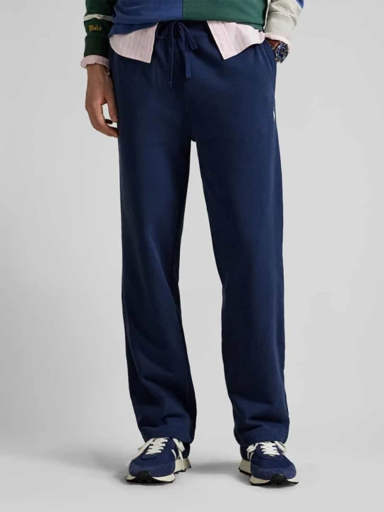 Zdjęcie produktu Spodnie dresowe o kroju regular fit z czystej bawełny Polo Ralph Lauren Granatowy