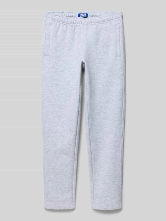 Zdjęcie produktu Spodnie dresowe o kroju regular fit z elastycznym pasem Jack&Jones Jasnoszary melanż