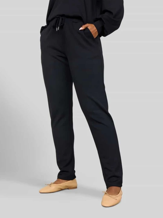 Zdjęcie produktu Spodnie dresowe o kroju regular fit z mieszanka modalu model 'SC-BANU 157' Soyaconcept Czarny