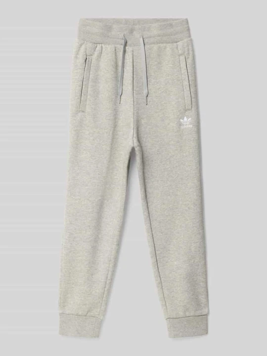 Zdjęcie produktu Spodnie dresowe o kroju regular fit z mieszanki bawełny adidas Originals Średnioszary melanż