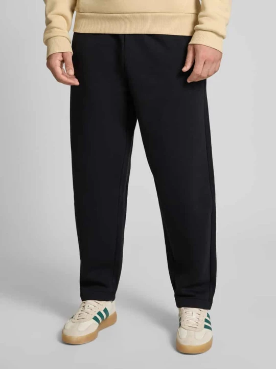 Zdjęcie produktu Spodnie dresowe z mieszanki bawełny w kroju regular fit model 'CERES' Only & Sons Czarny