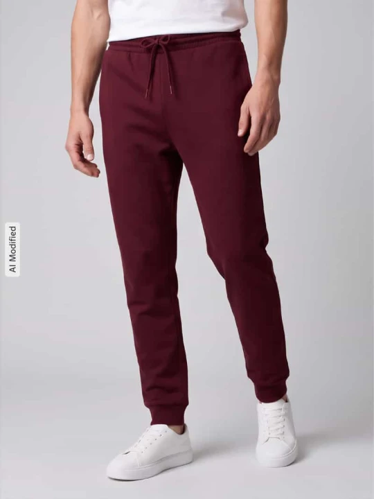 Zdjęcie produktu Spodnie dresowe o kroju regular fit z mieszanki bawełny model 'FEELCOZY' Adidas Ciemnoczerwony