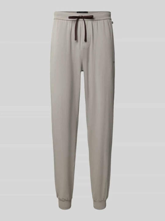 Zdjęcie produktu Spodnie dresowe o kroju regular fit z mieszanki bawełny model 'Mix&Match Pants' Boss Kamienny