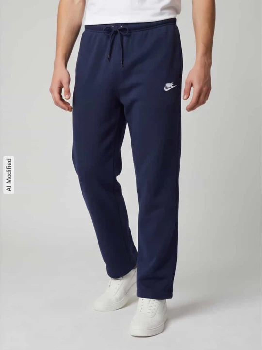 Zdjęcie produktu Spodnie dresowe o kroju regular fit z mieszanki bawełny Nike Ciemnoniebieski