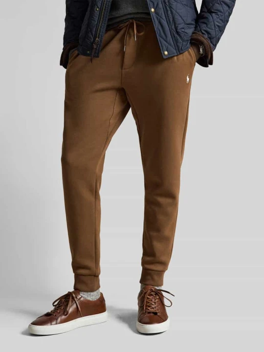 Zdjęcie produktu Spodnie dresowe o kroju regular fit z mieszanki bawełny Polo Ralph Lauren Czekoladowy
