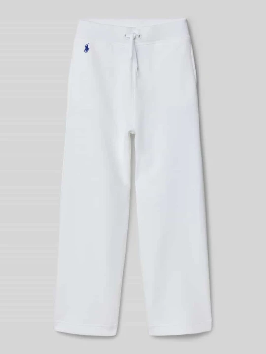 Zdjęcie produktu Spodnie dresowe o kroju regular fit z mieszanki bawełny Polo Ralph Lauren Biały